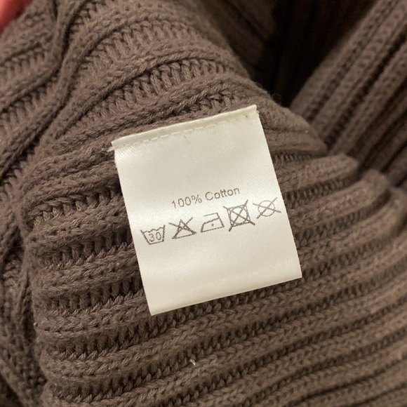 7115 by Szeki Heavy Ribbed Turtleneck, Olive, XS - Picture 5 of 6